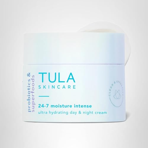 TULA brand logo on jar label for premium skincare branding.