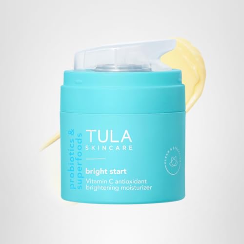 TULA Bright Start glow on skin after application, with hydrated look.