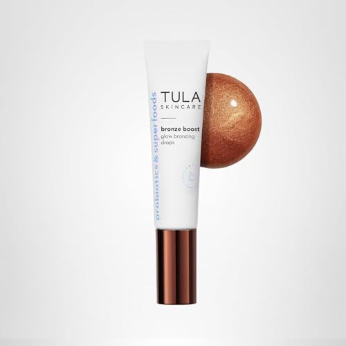 TULA Bronze Boost Glow Drops glow-shot captures natural sun-kissed look with skin-supporting ingredients