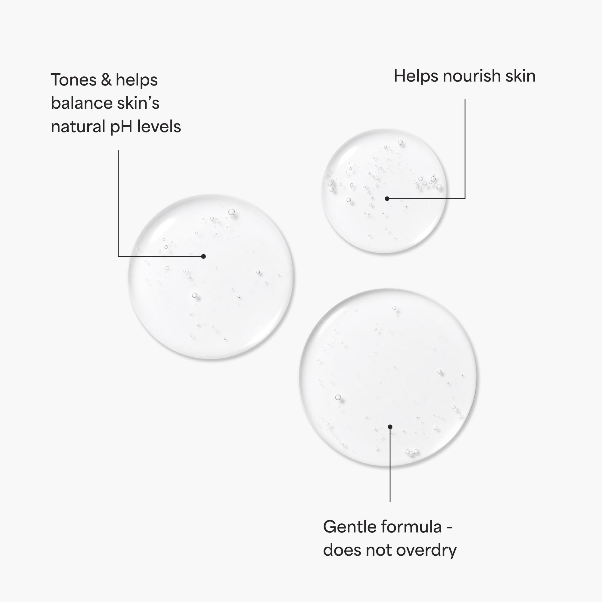 TULA Clarifying Tonic applied to face for gentle exfoliation.