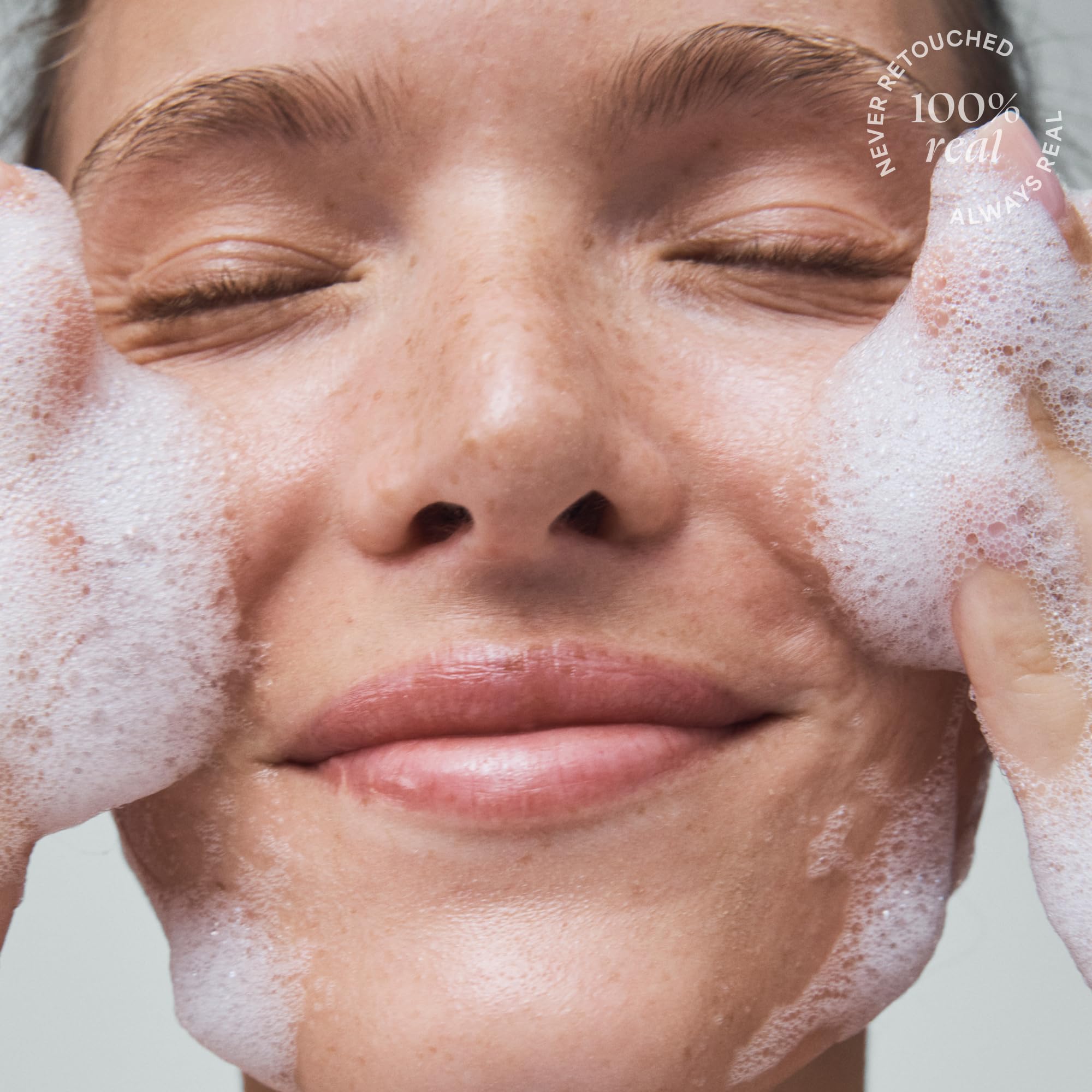 TULA Cleanser bottle closeup showing gentle purifying formula