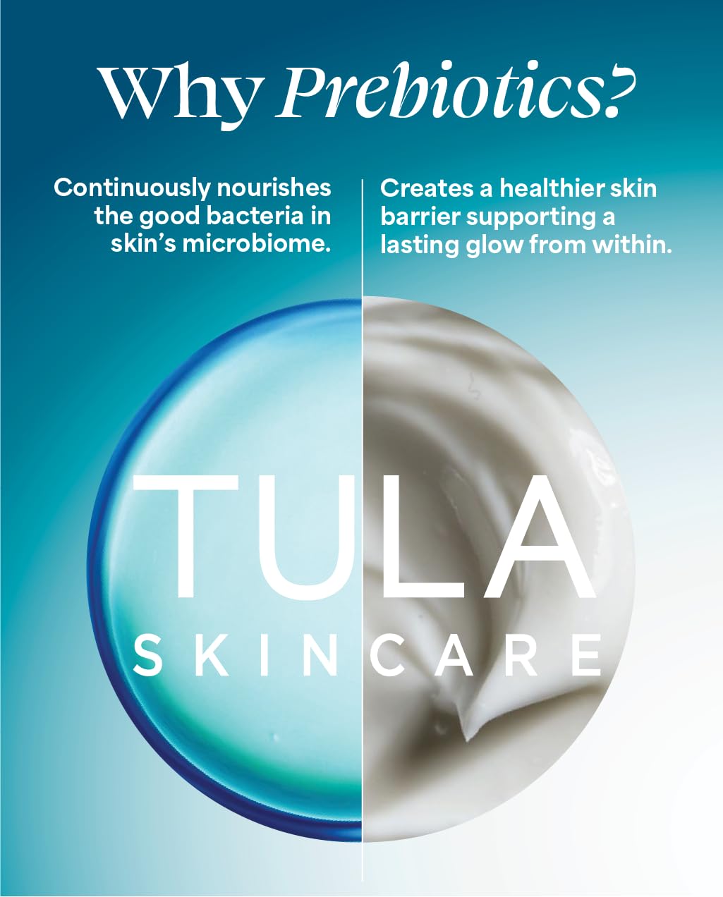 TULA cream applied to cheek demonstrates quick absorption and comfortable finish.