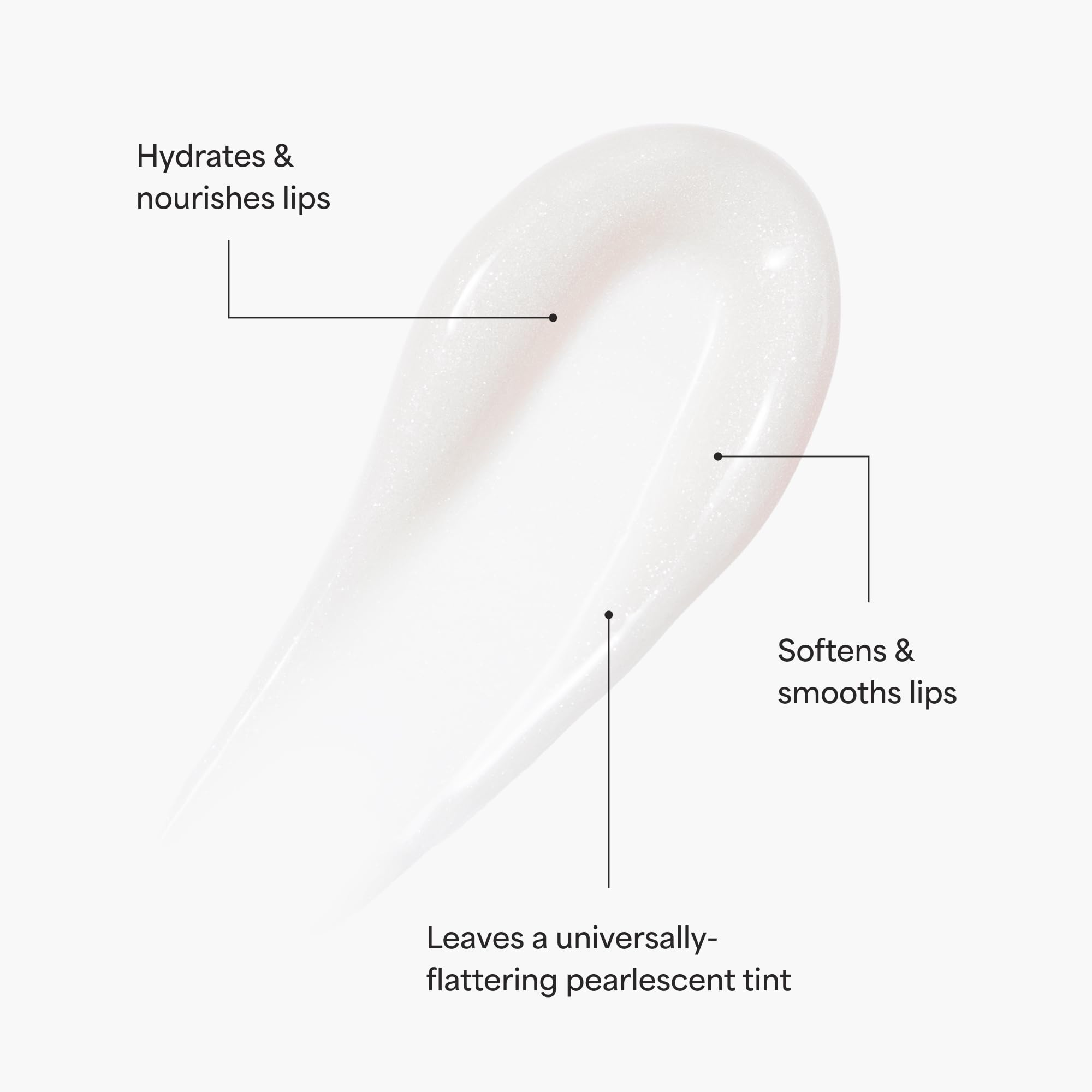 TULA Glaze Plumping Lip Treatment Iced on lips provides long-lasting moisture and shine