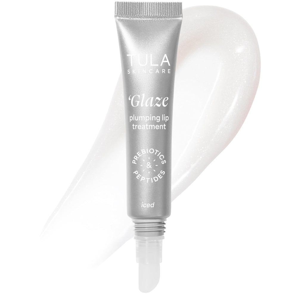 TULA Glaze Plumping Lip Treatment Iced packaging shown for daily lip care