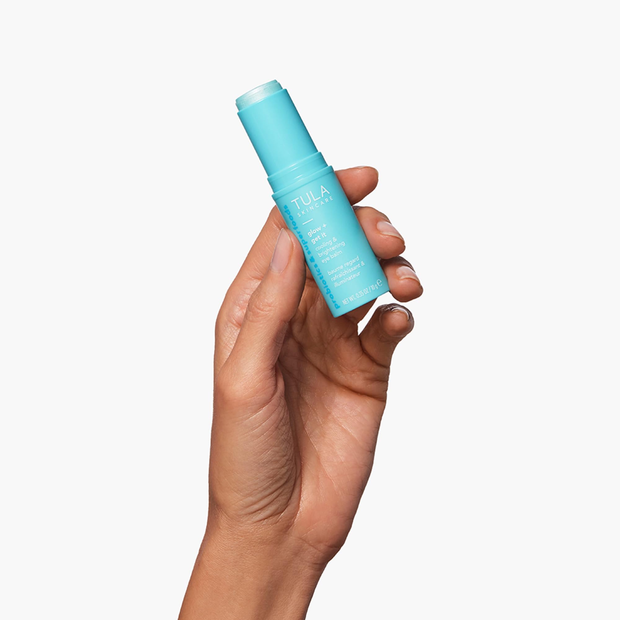 TULA Glow & Get It Eye Balm aloe water soothing under-eye skin.