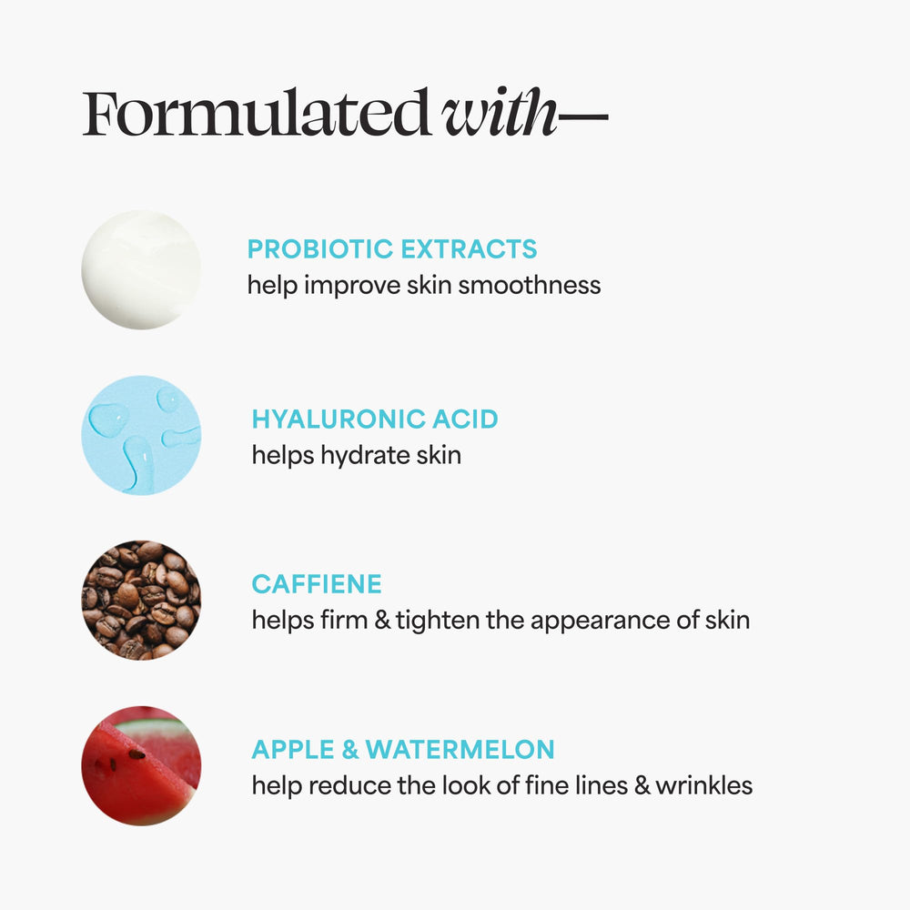 TULA Glow & Get It Eye Balm applying near the under-eye area during routine.