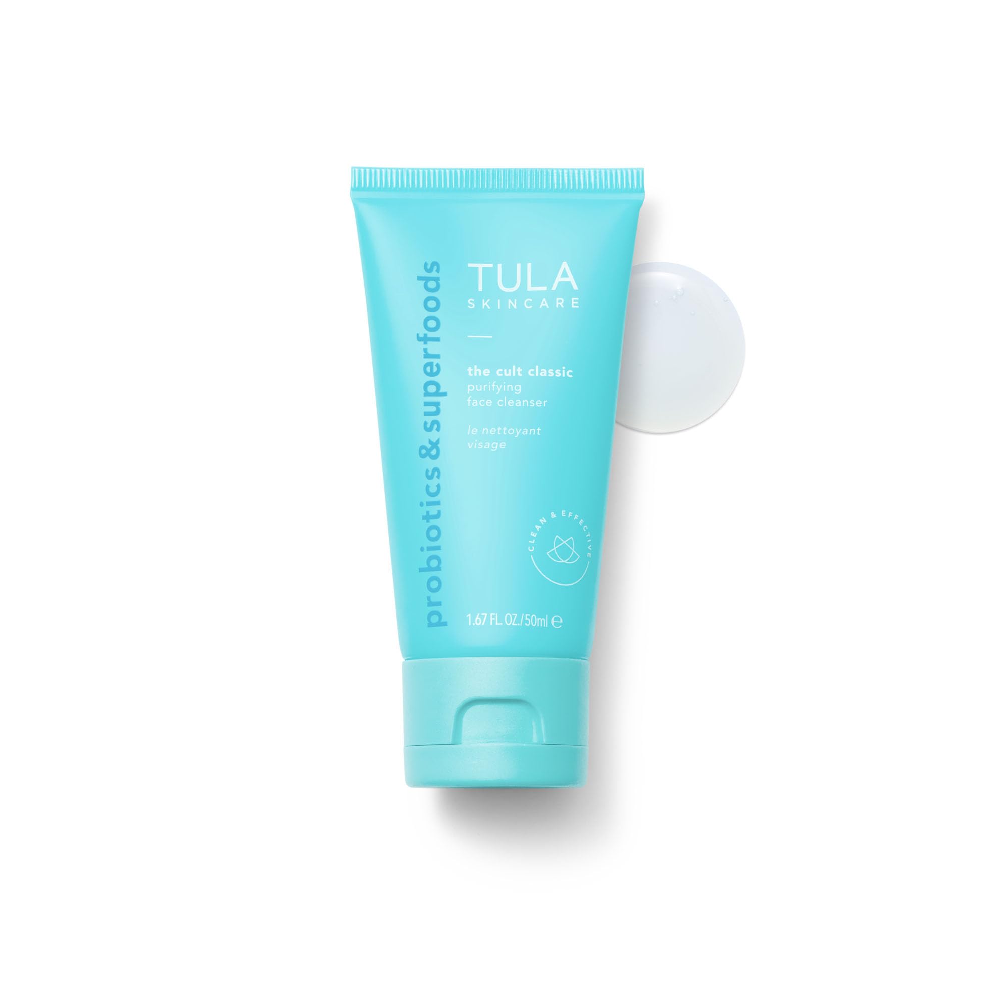 TULA Greatest Hits Kit packaging on surface for on-the-go routine.