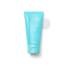 TULA Greatest Hits Kit packaging on surface for on-the-go routine.