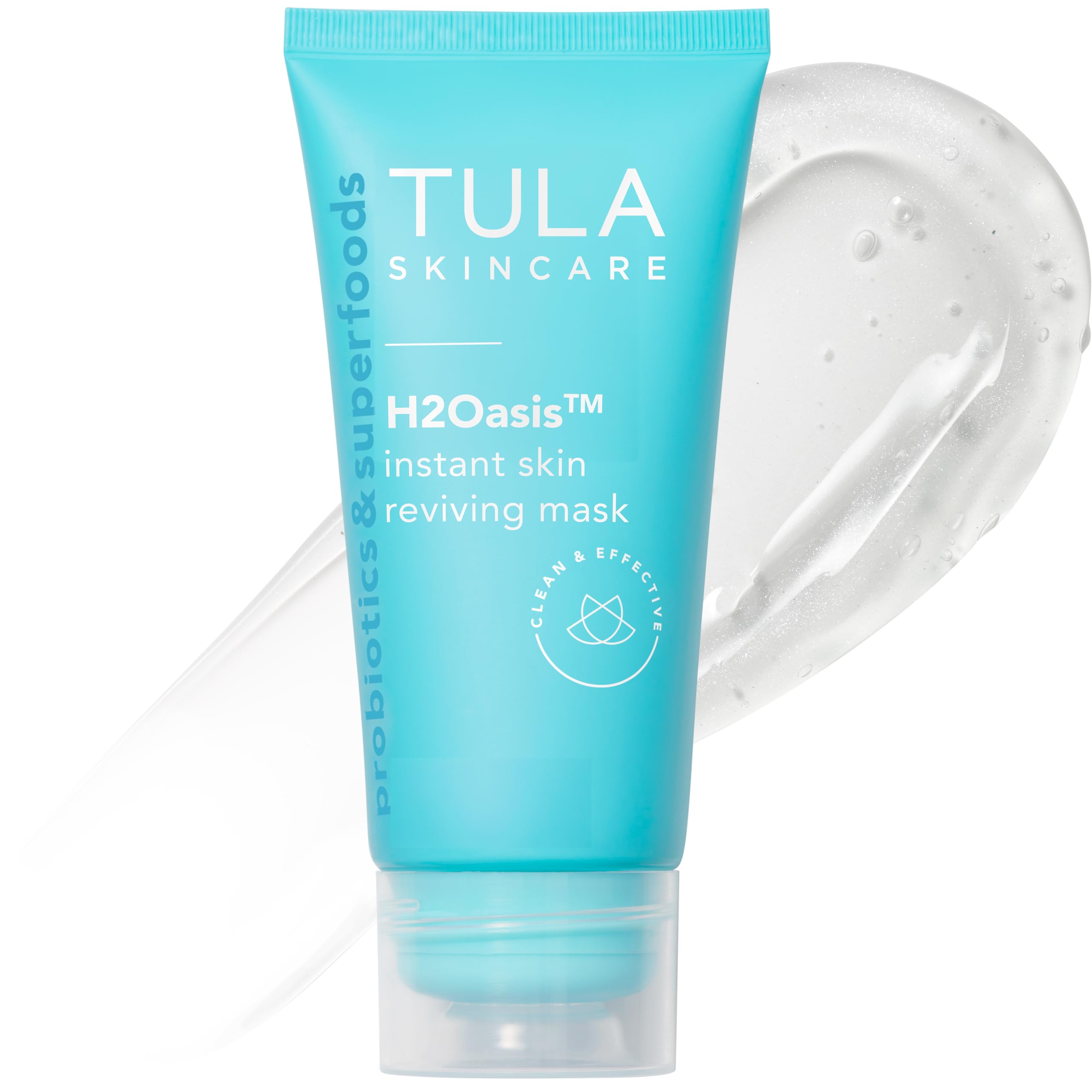 TULA H2O Oasis jar closeup showing deep hydration for tired skin