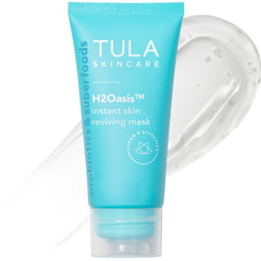 TULA H2O Oasis jar closeup showing deep hydration for tired skin