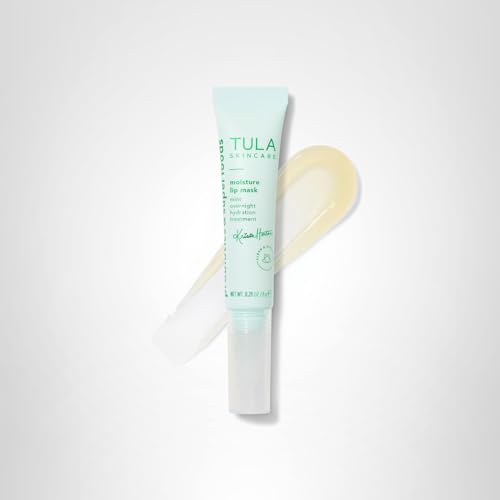 TULA Krista Horton Moisture Lip Mask night-use scene illustrating overnight nourishment