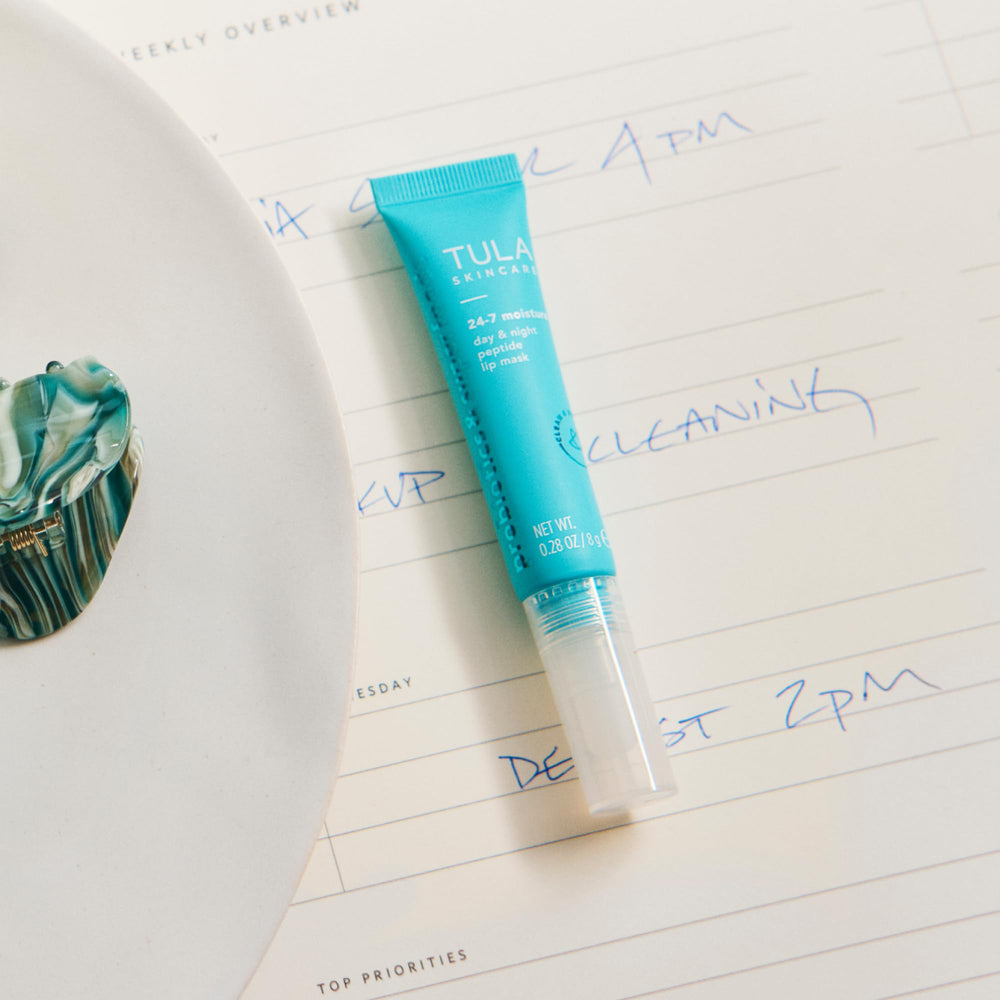 TULA lip-mask-night-routine-overnight supports replenishing moisture while you sleep.