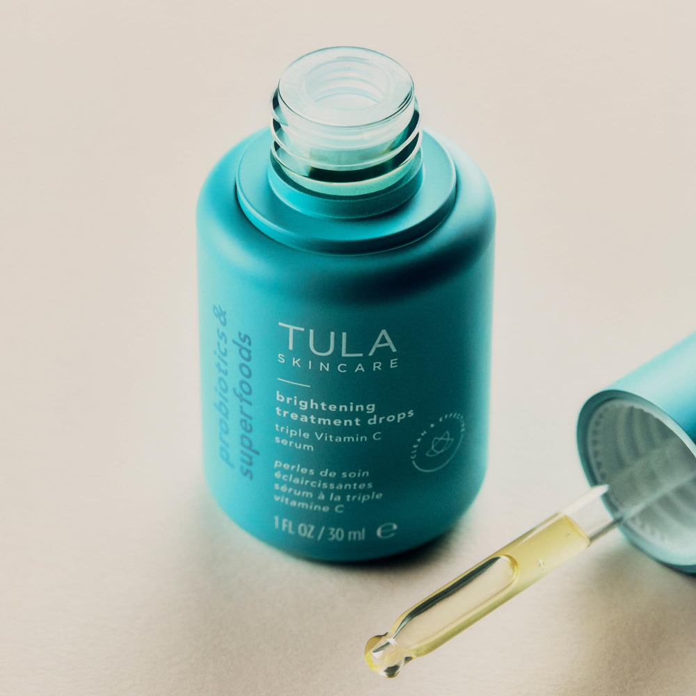 TULA Lychee, Mandarin and Mango extracts boost radiance on skin.