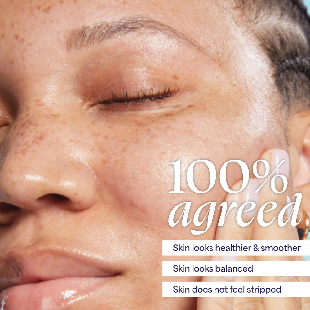 TULA nourishing-balanced-skin result shows a softened, balanced complexion after use.