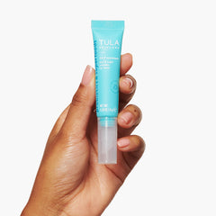TULA peptides-hyaluronic-acid-lip-mask-apply shows a silky, non-sticky application.