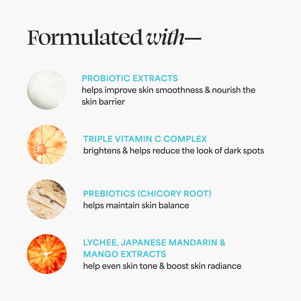 TULA Probiotic extracts nourish the skin barrier in this calming close-up.