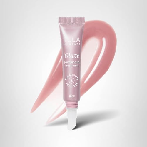 TULA Rose Glow Get It Lip Balm product shot emphasizing glow and hydration.