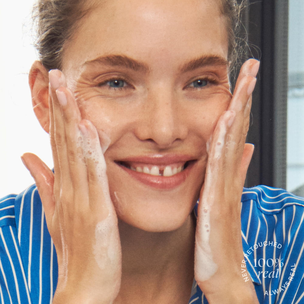 TULA on-the-go routine shot showcases AM and PM application for balanced skin.