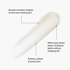 TULA So Polished texture close-up highlights fine sugar grains for smoother skin