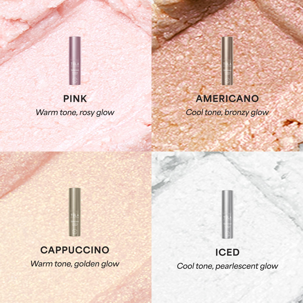 All skin types welcome; TULA Spresso kit suitable for many routines.