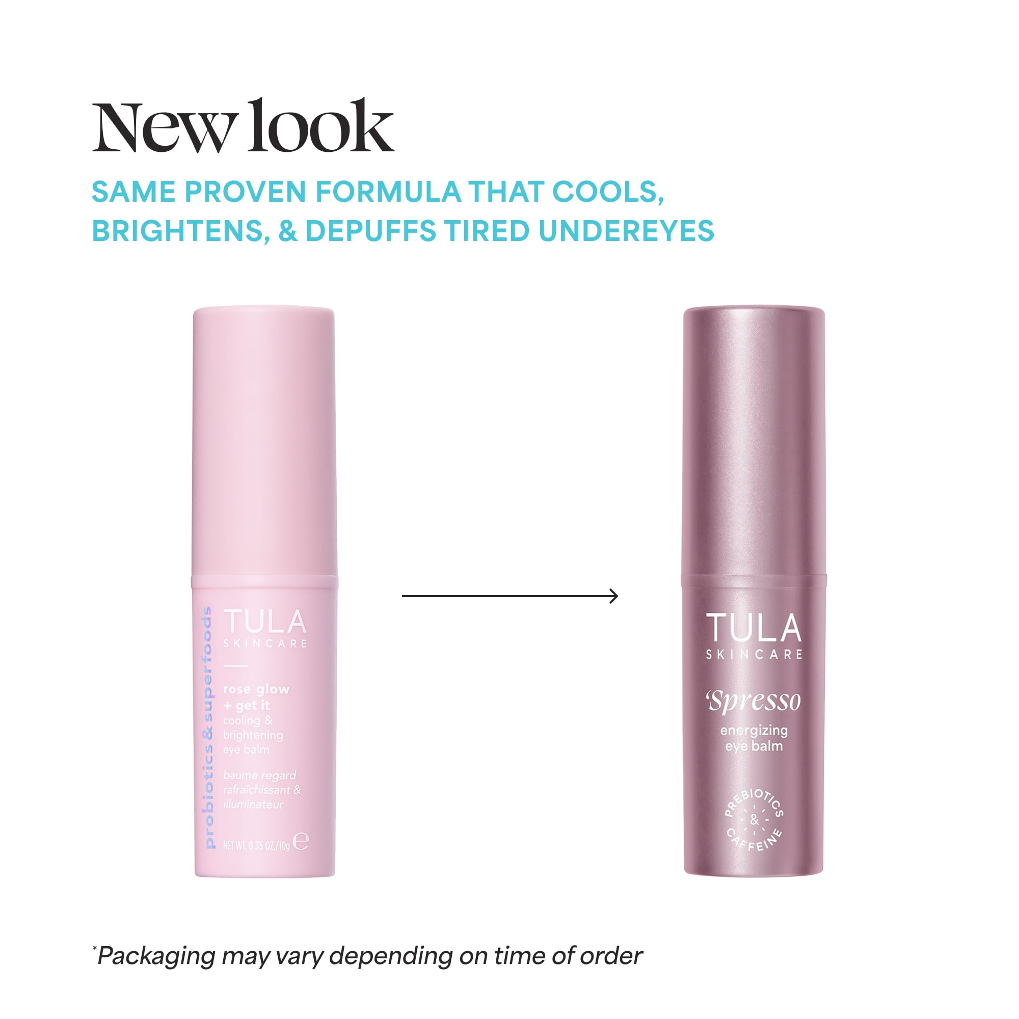 Applying Spresso under-eye balm delivers cooling hydration to reduce puffiness.