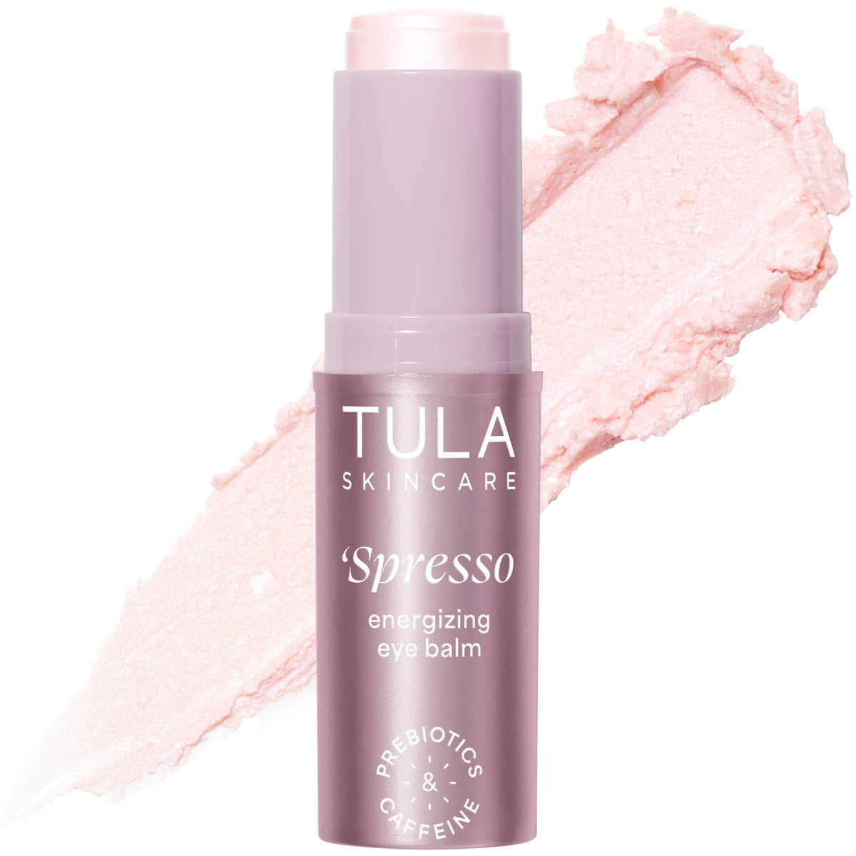 TULA Spresso energizing eye balm tube ready for a quick under-eye refresh and hydration.