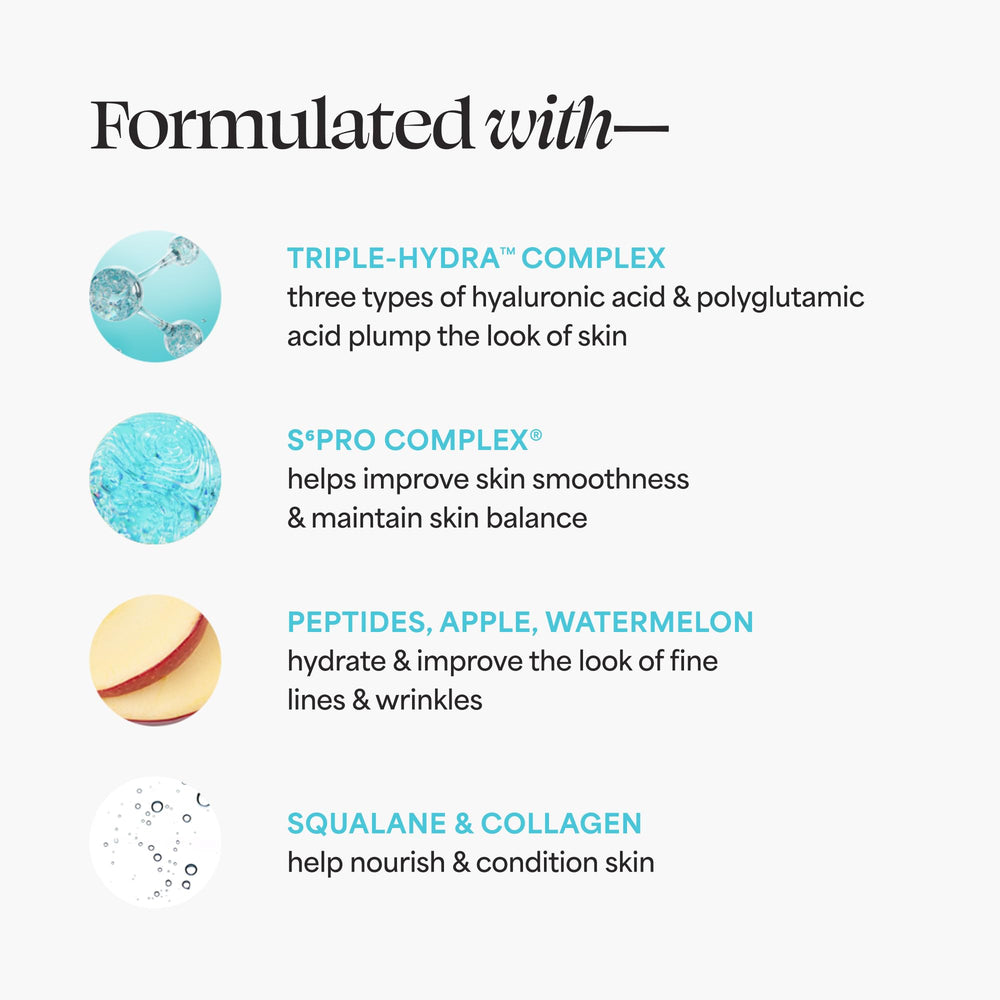 TULA Ultra Hydration serum encapsulated squalane pearls highlight nourishing release