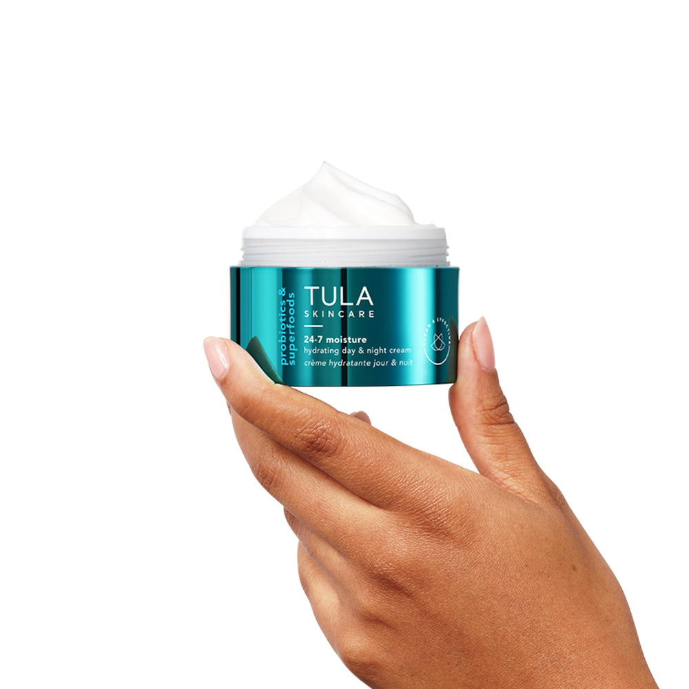 TULA watermelon-blueberry extract image emphasizes antioxidant-rich formula for refreshed skin.