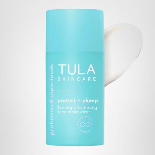 TULA Protect + Plump ingredient spotlight shows hydrating features and texture support.