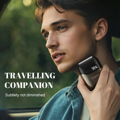 Tulzim shaver with LED display enables quick battery checks and faster top ups on the go
