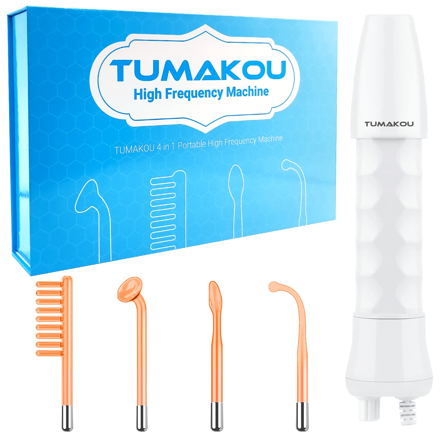 TUMAKOU high-frequency face machine front view for at-home skincare
