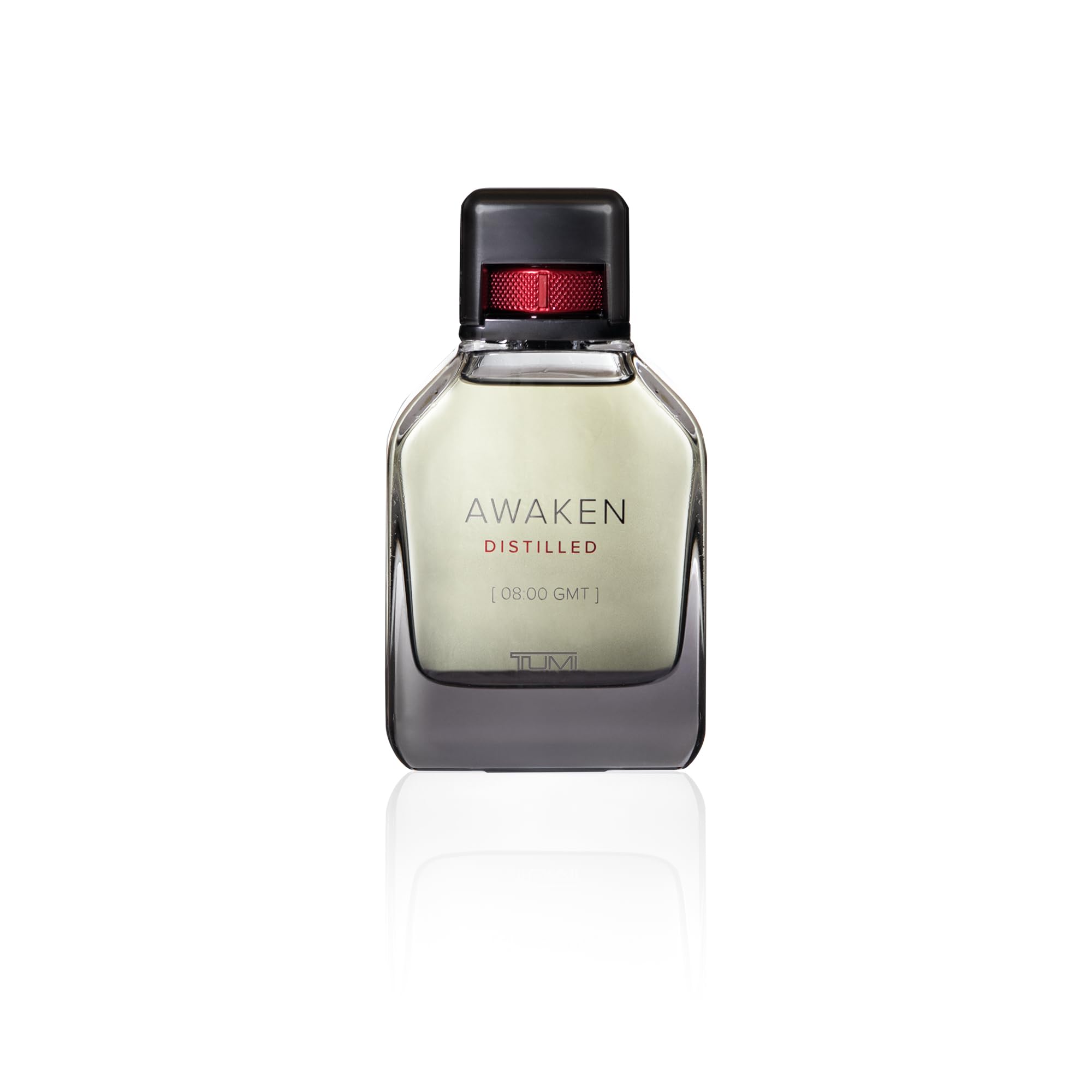 Cap close-up on TUMI AWAKEN Distilled, signaling premium quality.