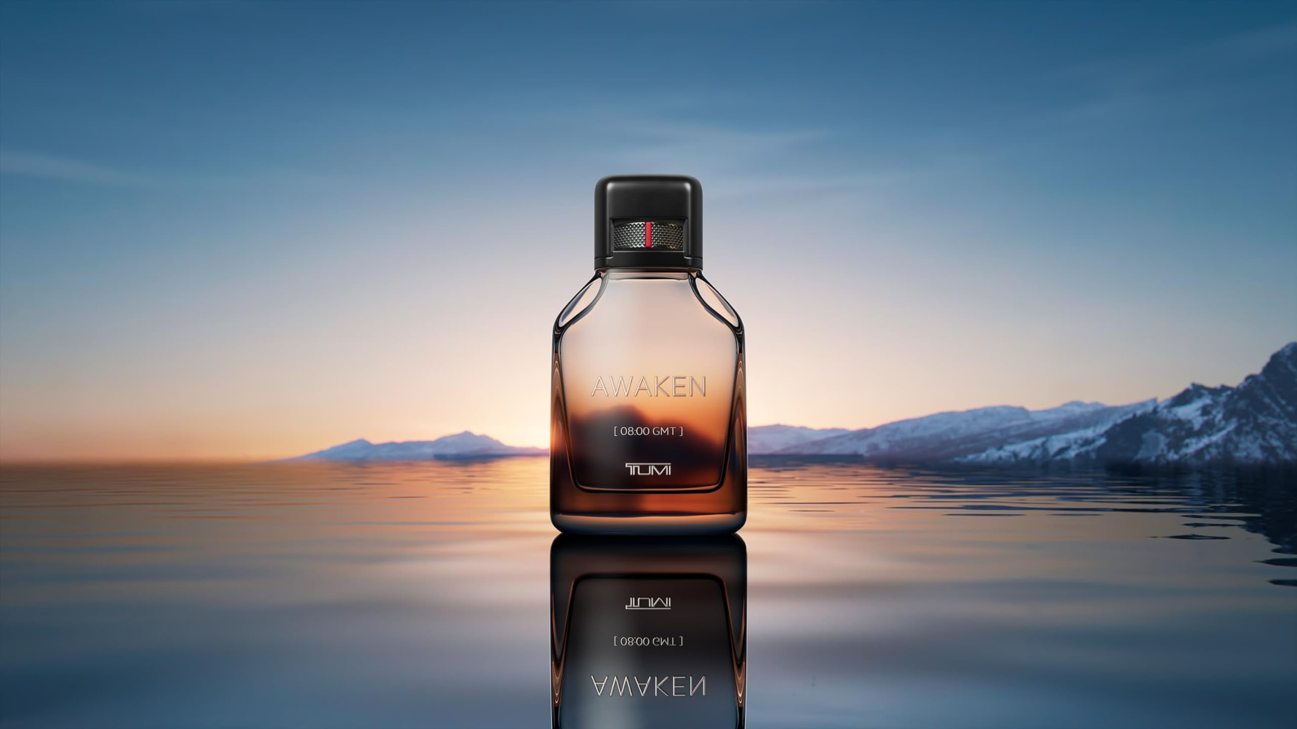 TUMI Awaken packaging highlighting compact design suitable for travel