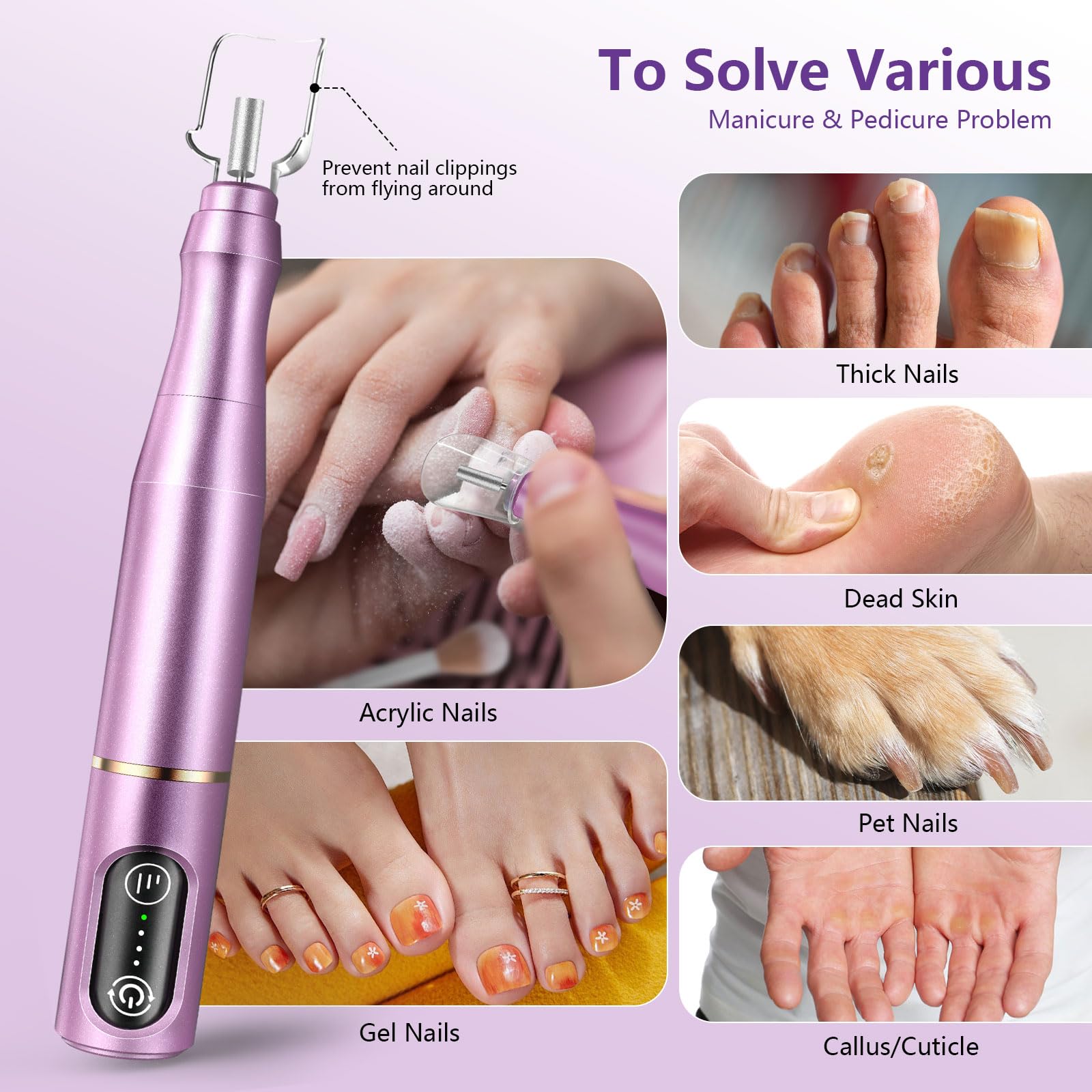 TUOBEO 56-sanding bands deliver smooth finishes on natural nails and acrylics.