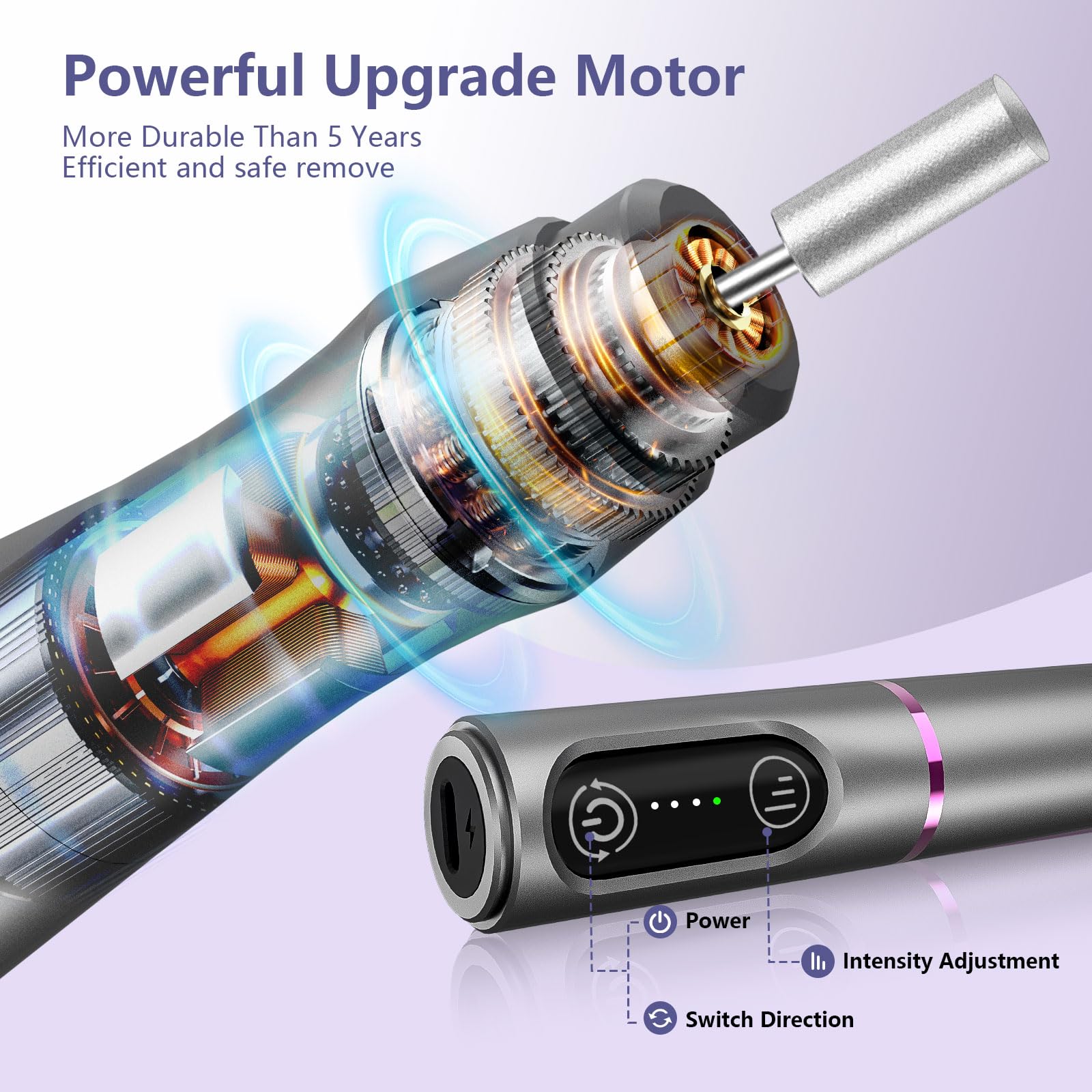 TUOBEO 56 sanding bands enable gradual shaping on natural or artificial nails.
