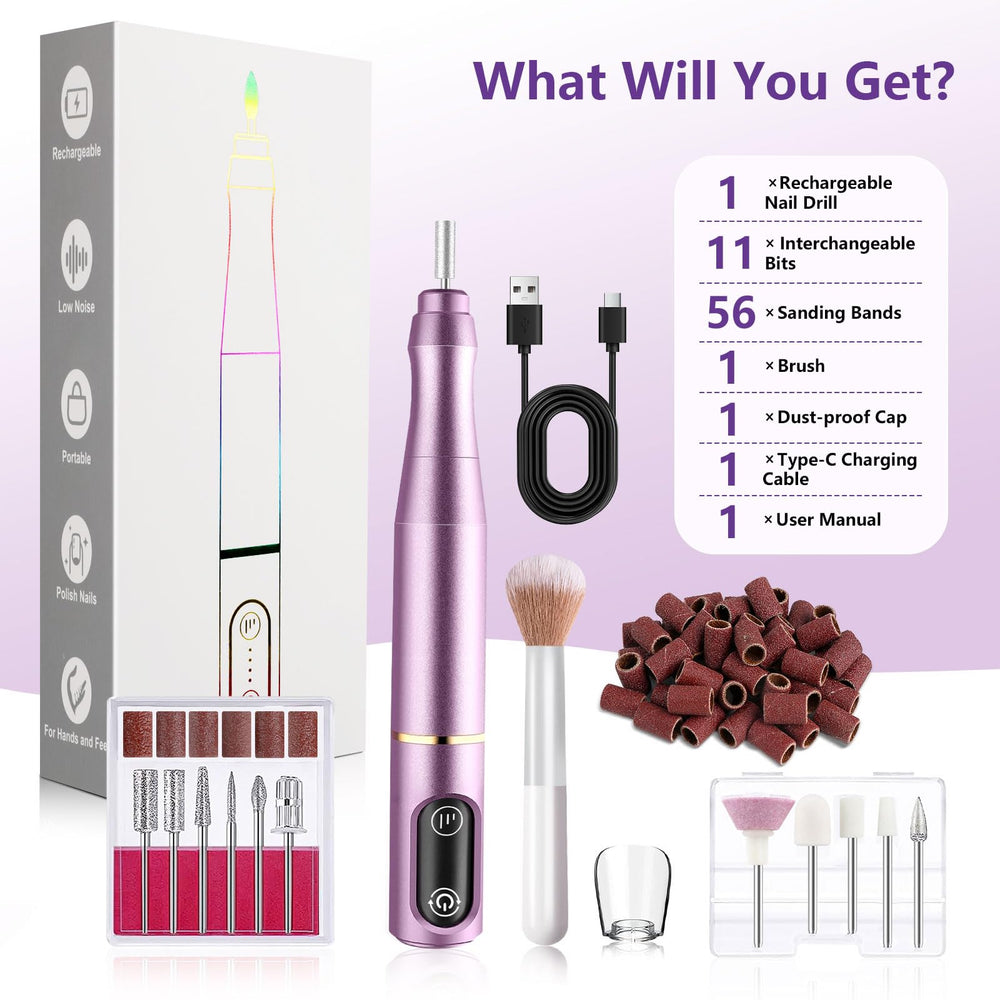 TUOBEO portable travel case supports on-the-go manicures and pedicures.