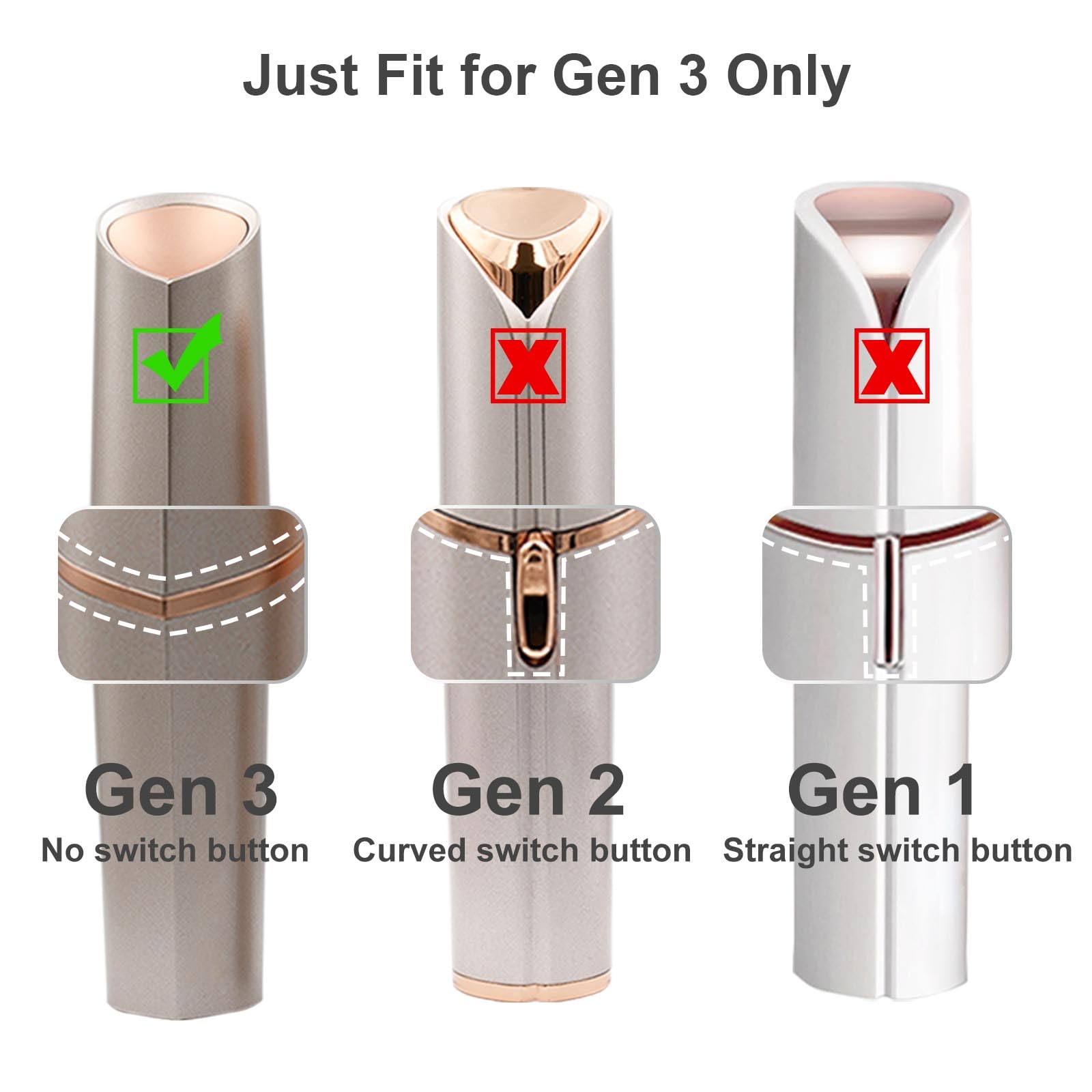 Tuokiy Gen3 replacement heads blade detail for precise hair removal performance.