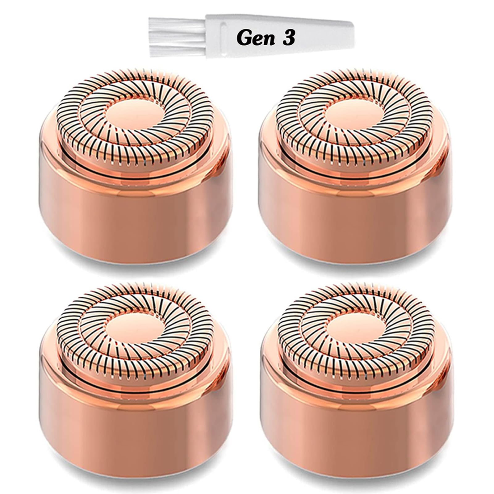 Tuokiy Gen3 replacement heads close-up show precision blades for smooth, long-lasting results.