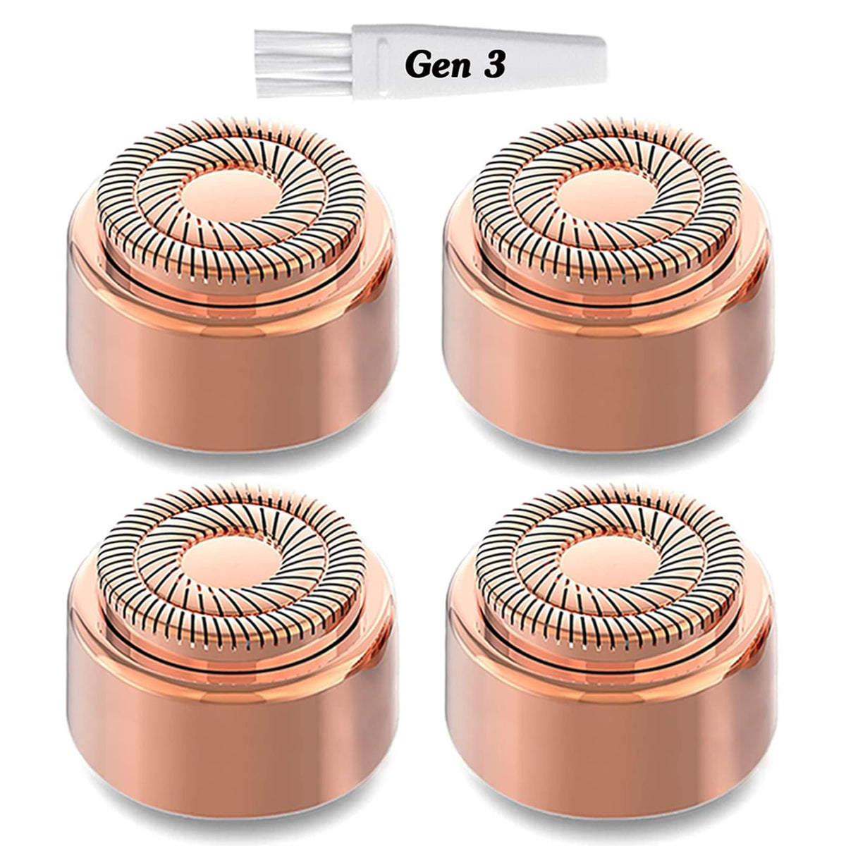 Tuokiy Gen3 replacement heads close-up show precision blades for smooth, long-lasting results.