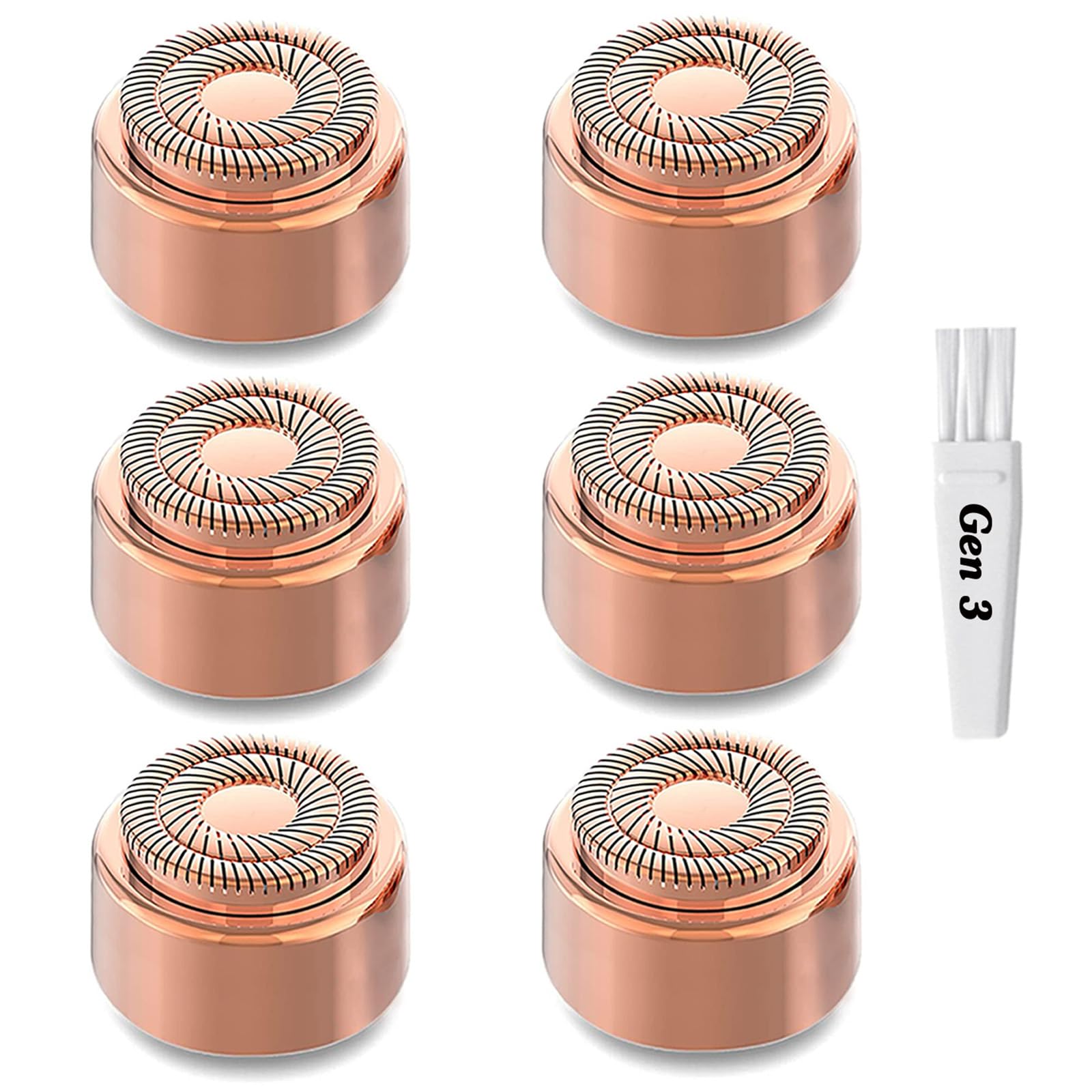 Tuokiy Gen3 replacement heads pack shows six blades for durable maintenance.