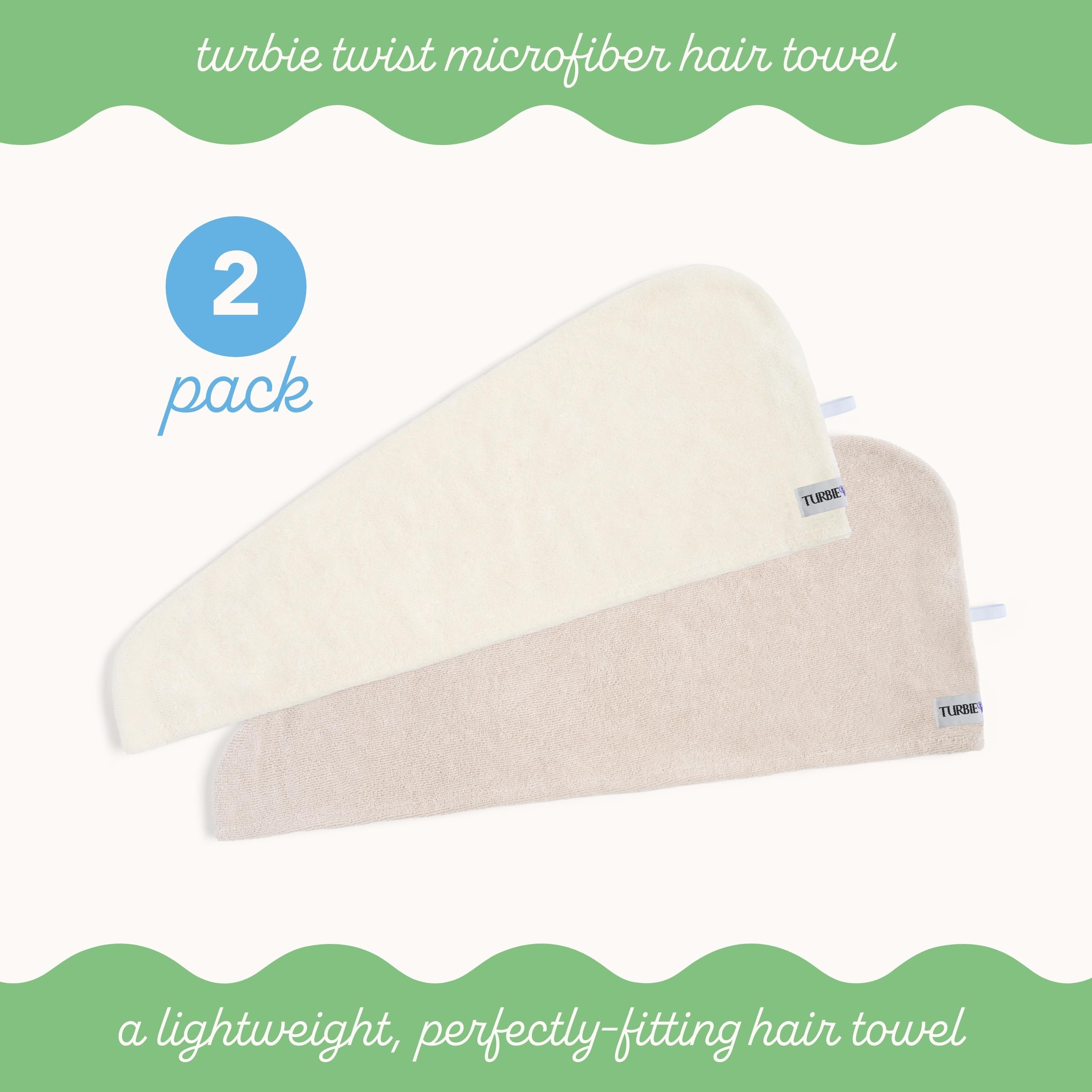 Turbie Twist anti-frizz wrap closeup highlights smooth, low-friction use.