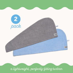 Turbie Twist microfiber absorbent closeup highlights rapid moisture pickup.
