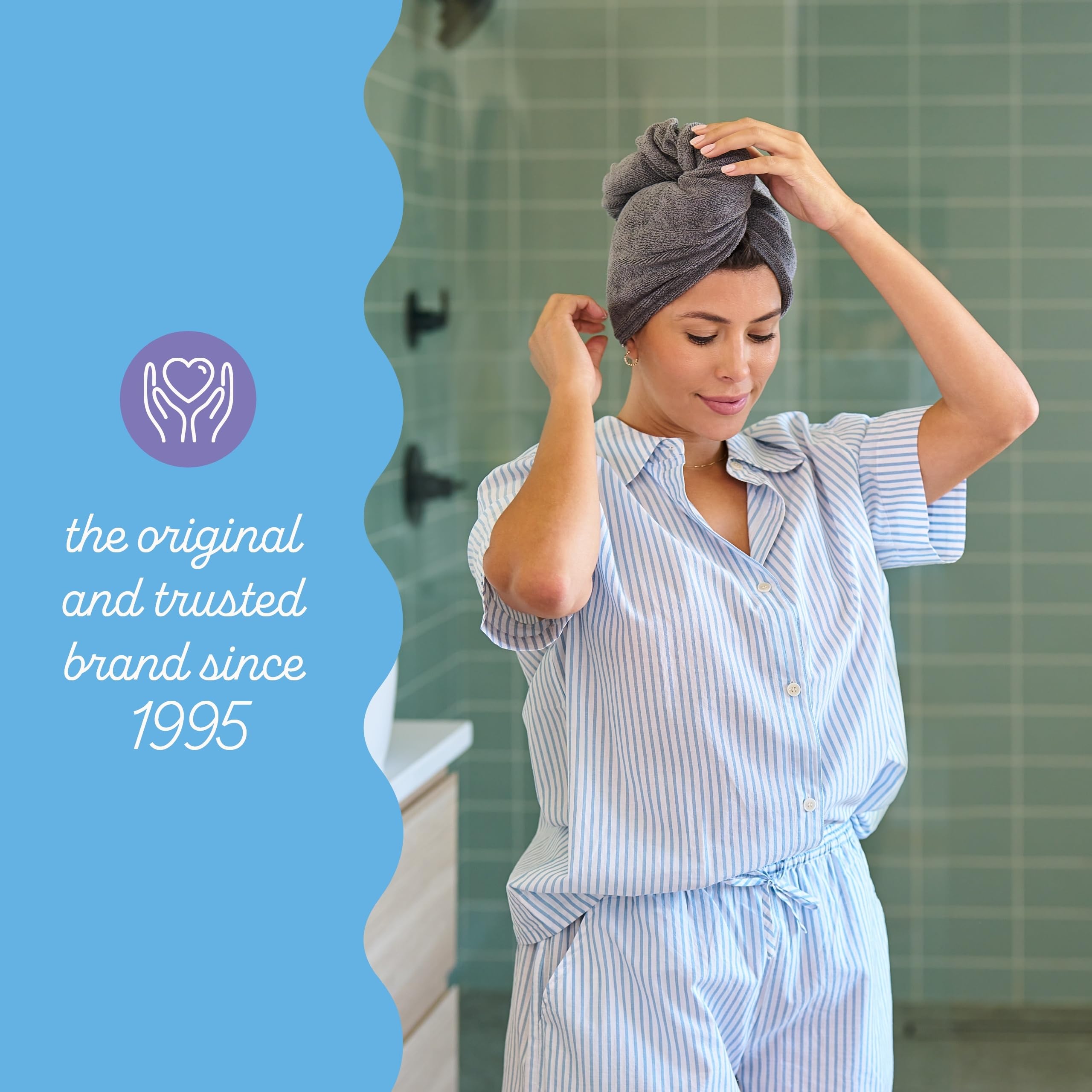 Turbie Twist travel gifting pack showcases portable, practical hair care gift.