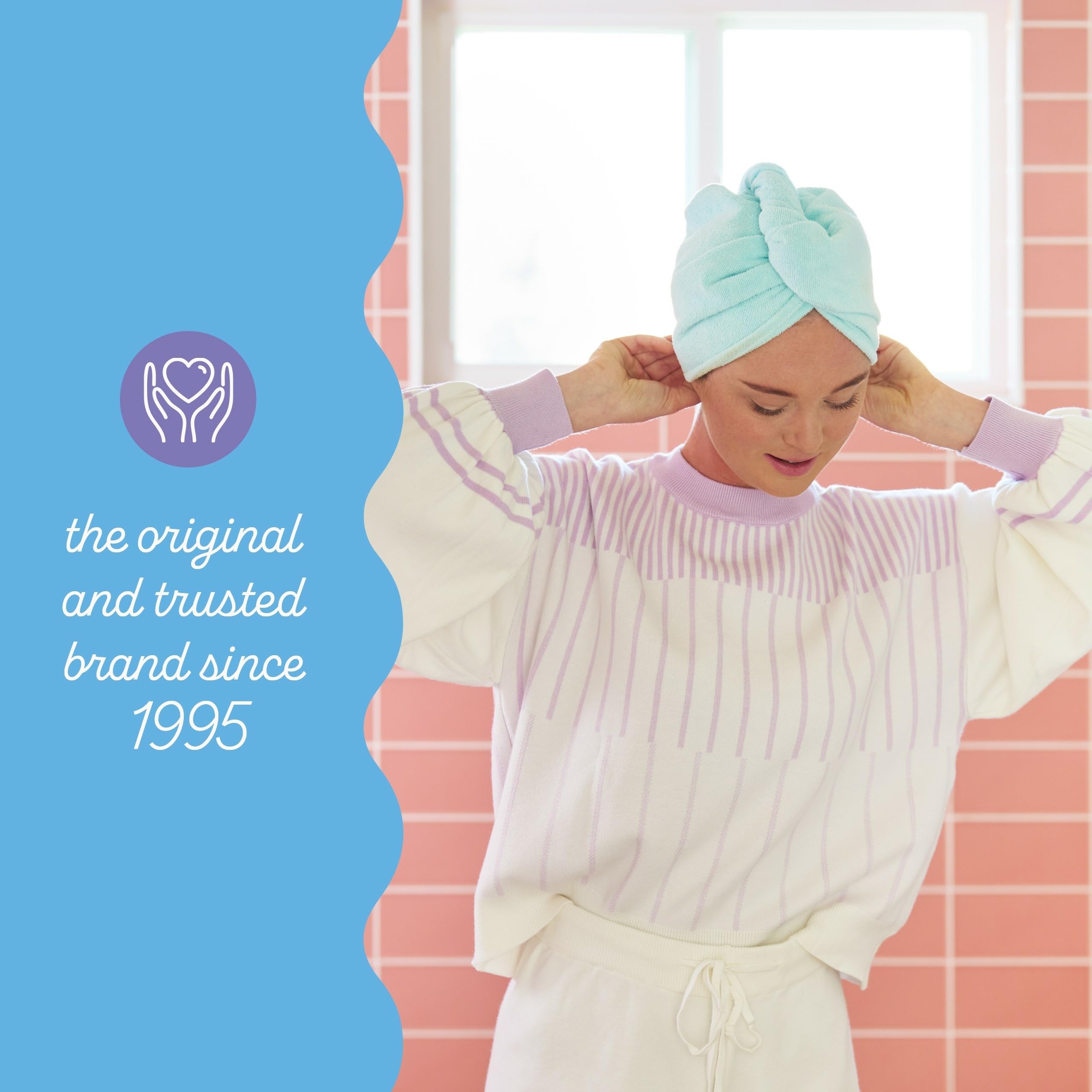 Turbie Twist four-pack bundle showcases a color-friendly hair care set.