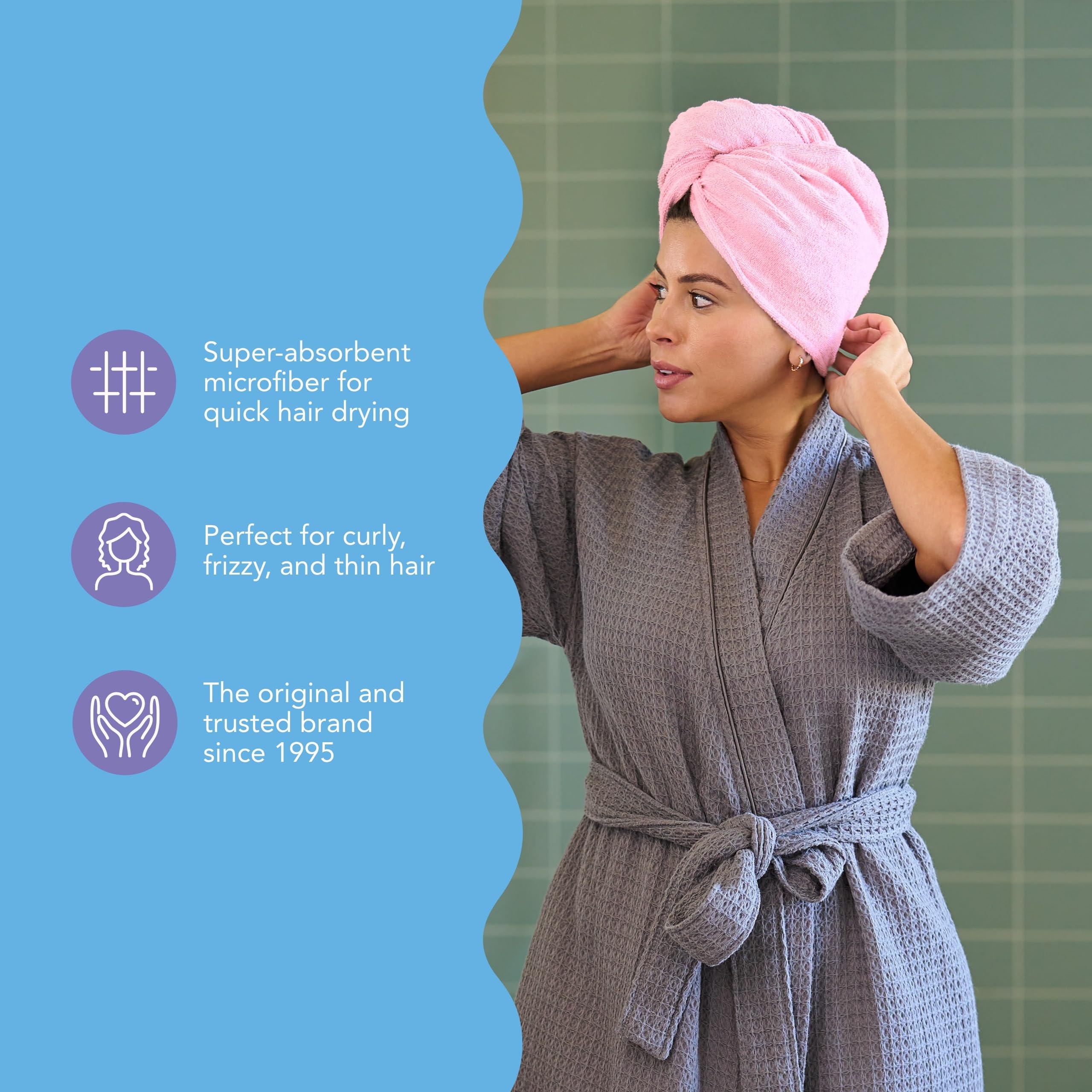 Turbie Twist travel compact-pack highlights portability and convenience.