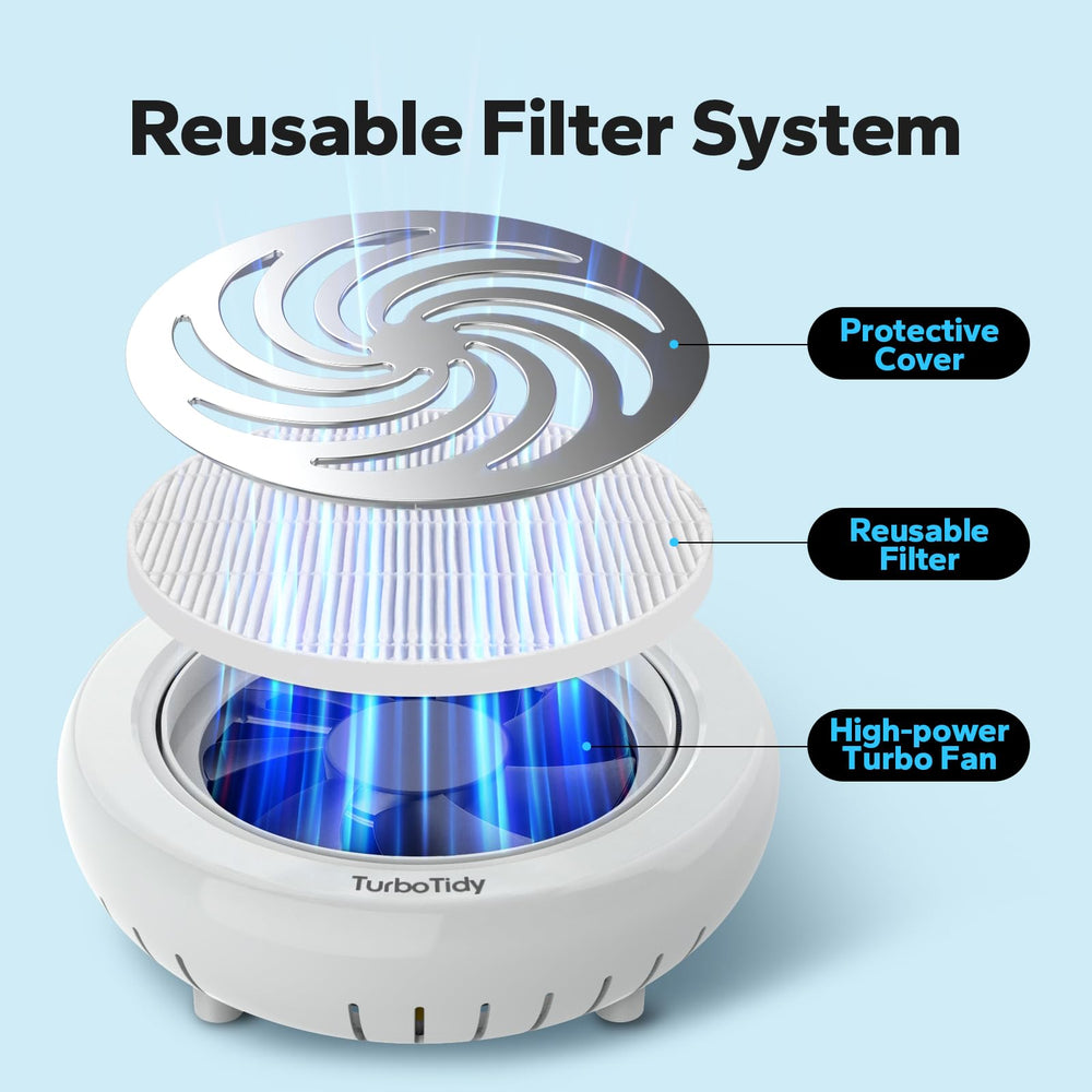 TurboTidy Nail Dust Collector adjustable-suction-knob enabling precise control during filing and shaping