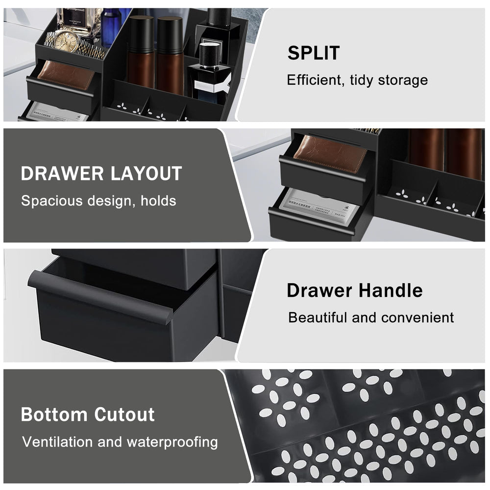 Turesmith skincare organizer compartments separate creams and serums for easy routines