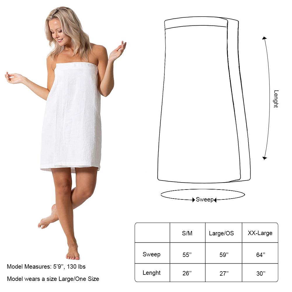 Machine-washable care instructions for Turkish Linen Waffle Spa Wrap.