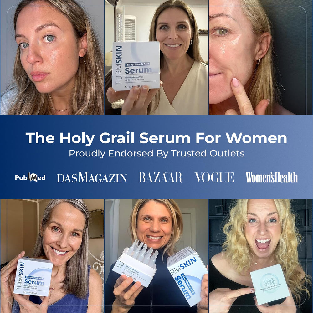 Turmskin Hyaluronic Serum Ampoules pour shot demonstrates controlled hydration.