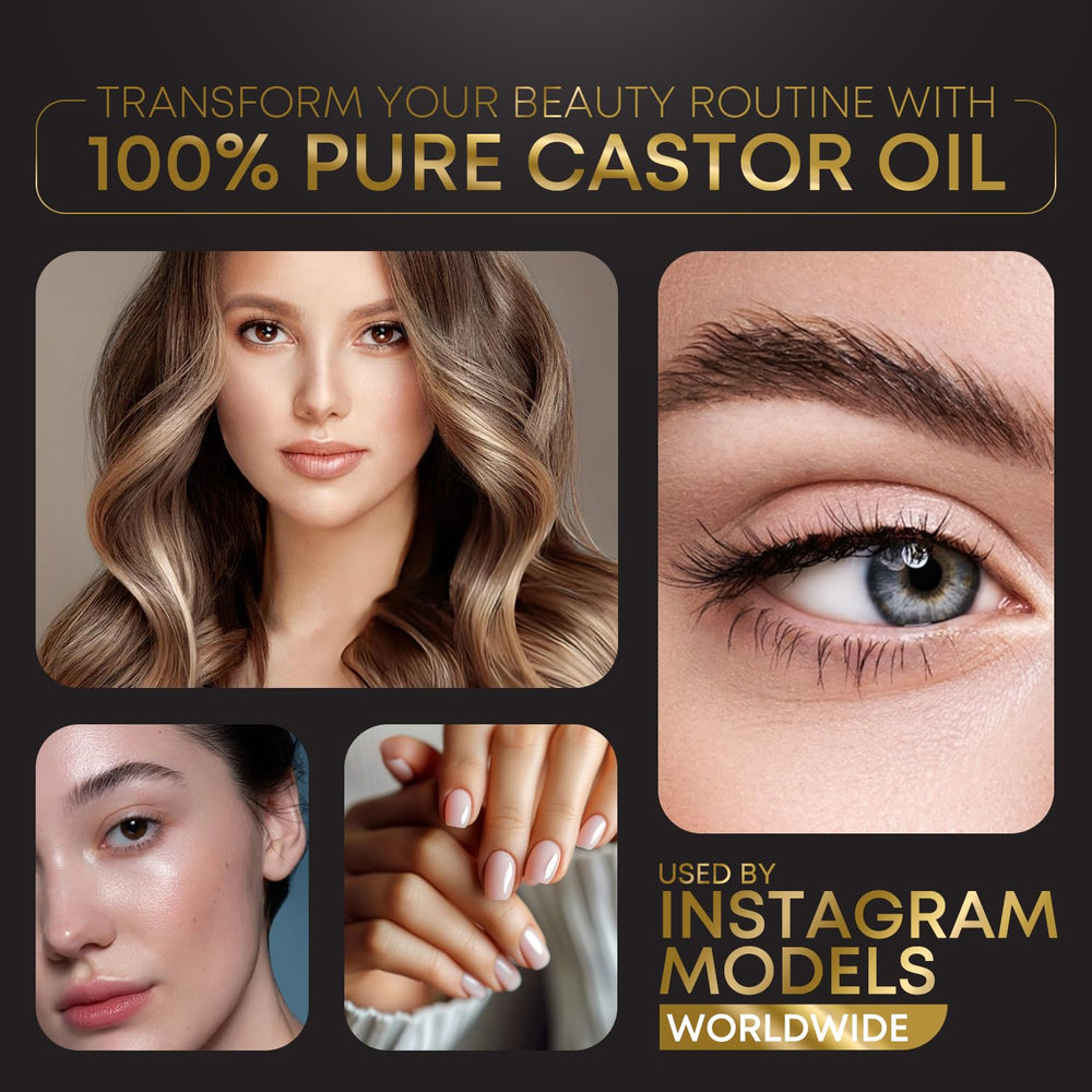 TURN TO EARTH Castor Oil enhances lashes and brows with regular use.